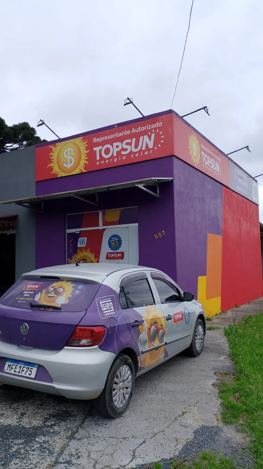 Fachada de Topsun São Bento do Sul
