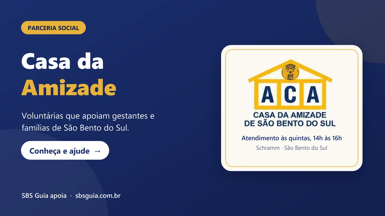 Parceria social: Casa da Amizade, voluntárias que apoiam gestantes e famílias de São Bento do Sul. Conheça e ajude
