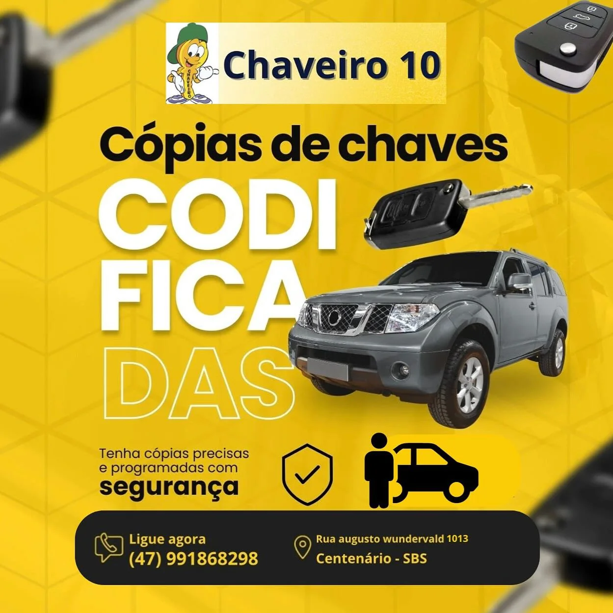 Chaveiro 10 — Chaveiros em São Bento do Sul-SC (foto 2)